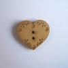 Bouton Bois Coeur Gravé BLC001