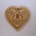 Bouton Bois Coeur Alsacien Moule Pain D'Epices 3cm BLA008