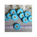 Fleur Bleue Turquoise
