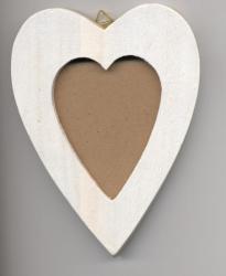 Cadre blanc en forme de coeur PM Rico Design