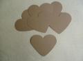 Lot de 6 Etiquettes Messages Coeur