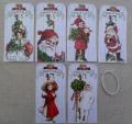 Lot 6 Etiquettes Merry Christmas