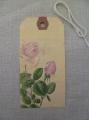 Etiquette Message d'Antan Fleur Rose