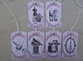 Lot de 6 Etiquettes Messages Couture