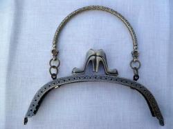 Fermoir Sac ou Porte Monnaie avec Anse Chaussure 16cm