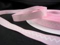 Ruban Gros Grains Rose Zig-zag