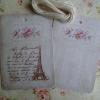 Lot de 2 Etiquettes Messages Tour Eiffel