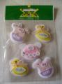 Autocollants 3D Jouets Naissance Fille PW International