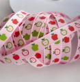 Ruban Gros Grains Rose Pommes