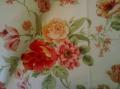 Coupon Tissu à Grosses Fleurs 45x70 cm