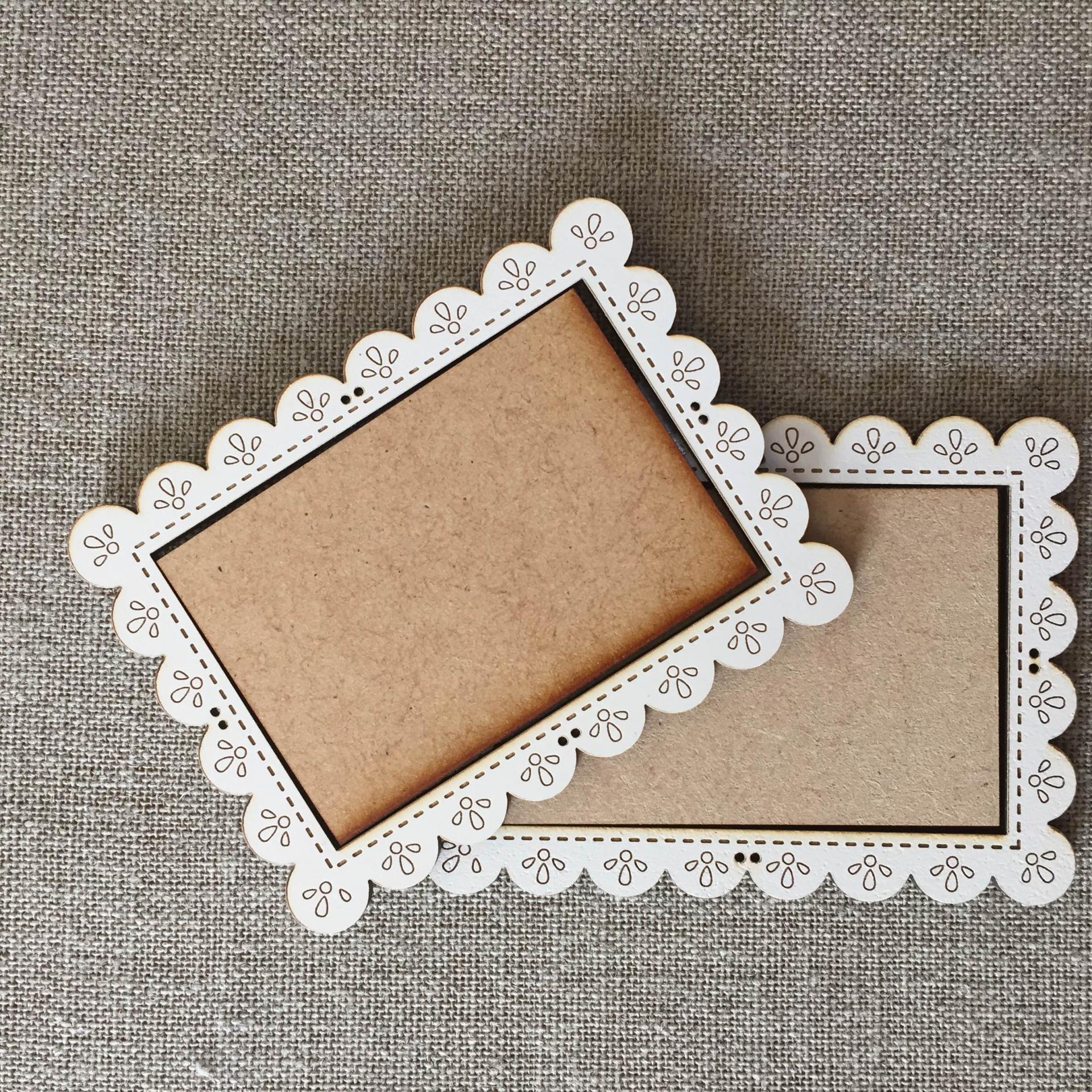 Cadre dentelle rectangulaire