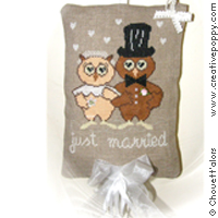 Chouett alors just married cross stitch pattern 200p cr