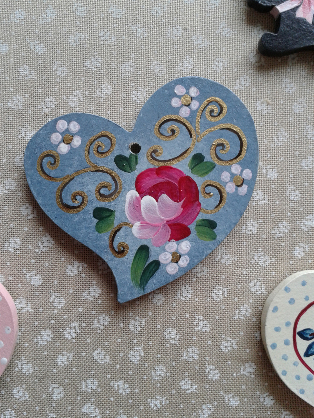 Coeur bleu pastel