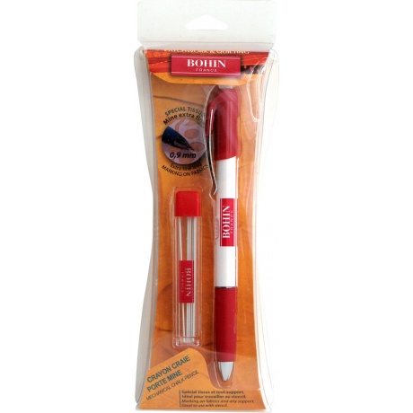 Crayon craie porte mine 0 9mm mines blanches