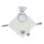 Doudou ours hochet ecru bleu