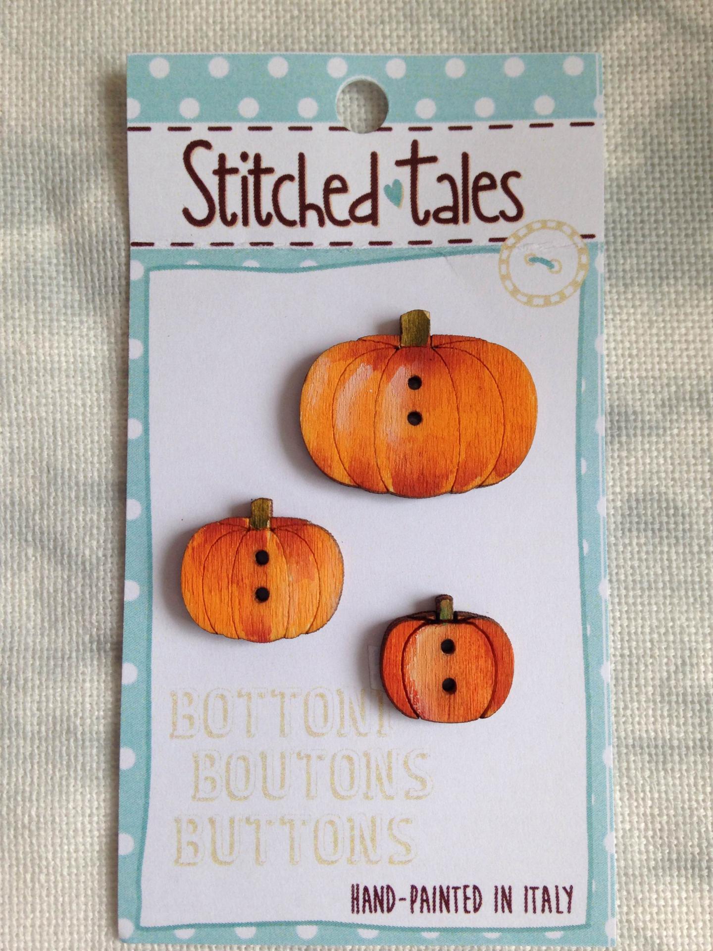 Lot 3 boutons citrouilles 1