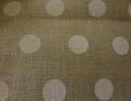 Coupon de Lin Beige à Pois 45x50 cm