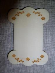 Cartonnette Gravée Guirlandes de Fleurs CL104