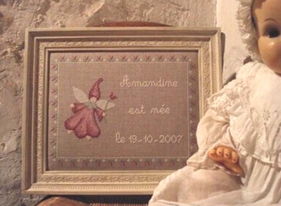 Tableau de naissance petite fee