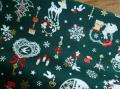 Coupon de Tissu de Noël Vert 50x56cm Rico Design