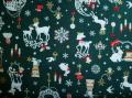 Coupon de Tissu de Noël Vert 50x112 cm Rico Design