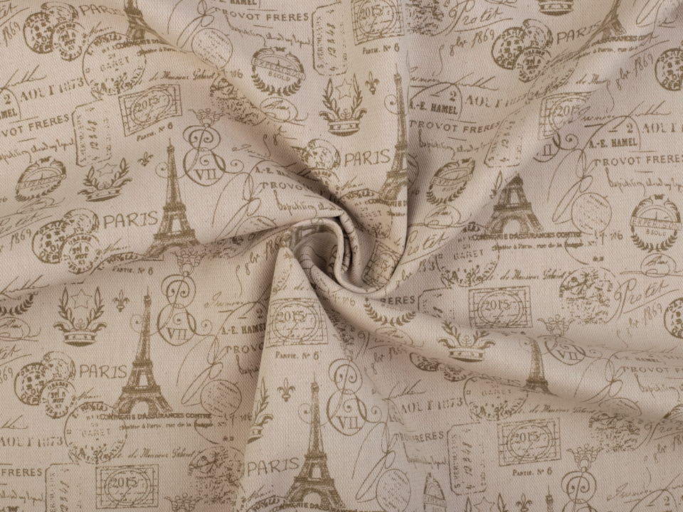 Tissu paris vintage bronze 1