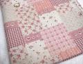 Coupon de Lin Patchwork Rose 50x55 cm