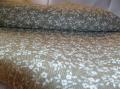 Coupon de Tissu de Lin Imprimé Fleur 50x79