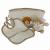Trousse doudou et bavoir beige1