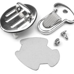 Fermeture cartable Argent 25x32 mm