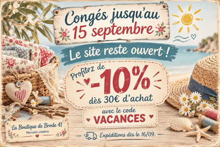 10 des 30 euros d achat la boutique de brode 41