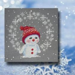 Les Flocons de Snowman 1084 Au Fil de Martine