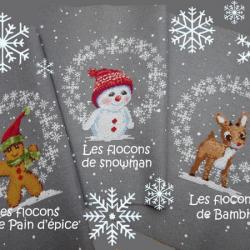 Les 3 Couronnes de Flocons 1089 Au Fil de Martine