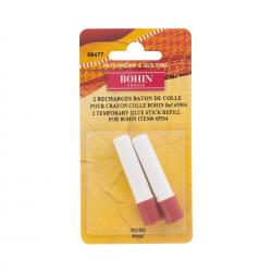 2 Recharges stylo colle temporaire Bohin 98477
