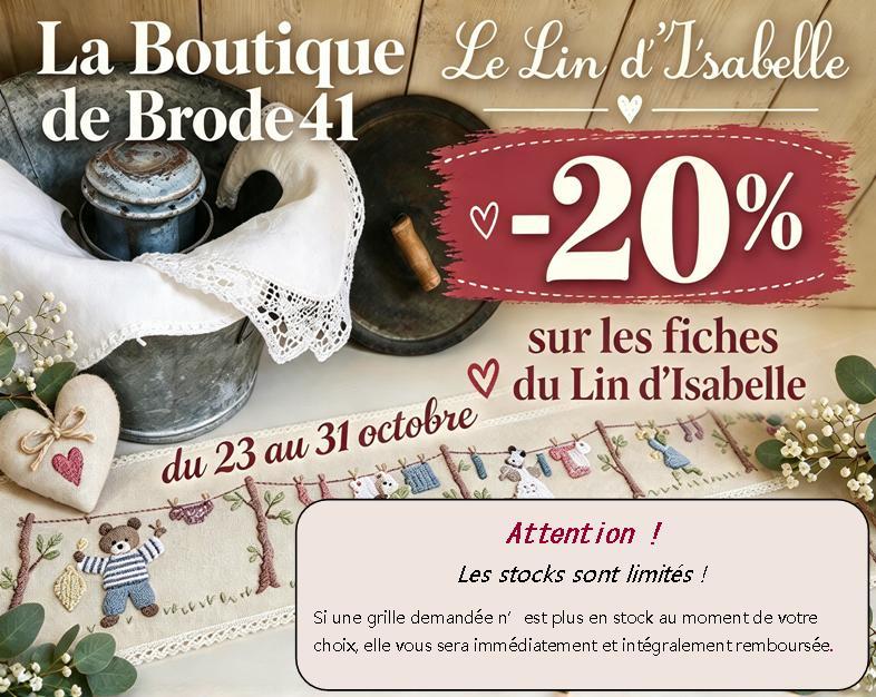 20 sur les fiches le lin d isabelle du 23 au 31 octobre