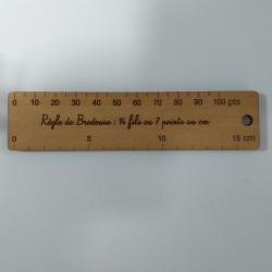 Règle de Brodeuse : 14 fils, 7 points au cm