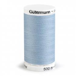 Fil à Coudre 100% Polyester 500m Coloris Bleu Arctique 075 Gutermann