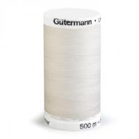 Fil à Coudre 100% Polyester 500m Coloris Ecru 111 Gutermann