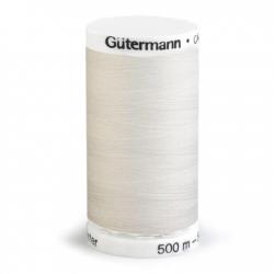 Fil à Coudre 100% Polyester 500m Coloris Ecru 111 Gutermann