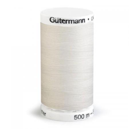 Fil à Coudre 100% Polyester 500m Coloris Ecru 111 Guttermann