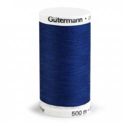 Fil à Coudre 100% Polyester 500m Bleu Jean 232 Gutermann