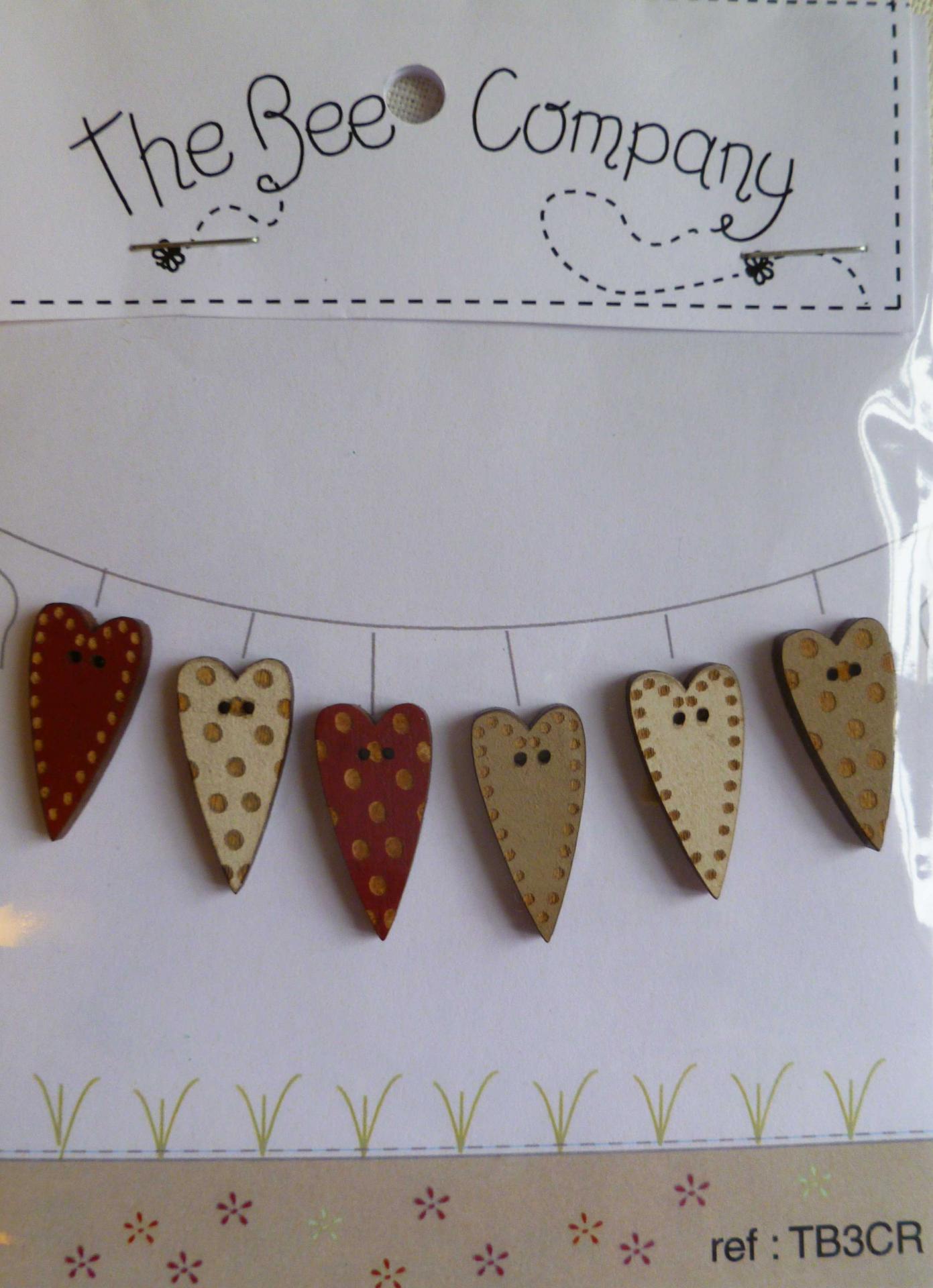 6 coeurs assorties tb3cr