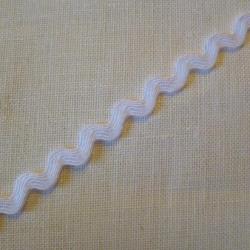 Serpentine Polyester Blanc  9mm