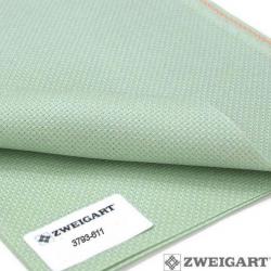 Toile à Broder Zweigart Fein Aïda 7 Pts 3793 Vert Antique 611