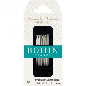 Aiguille quilting demi longue n 10 grand chas bohin
