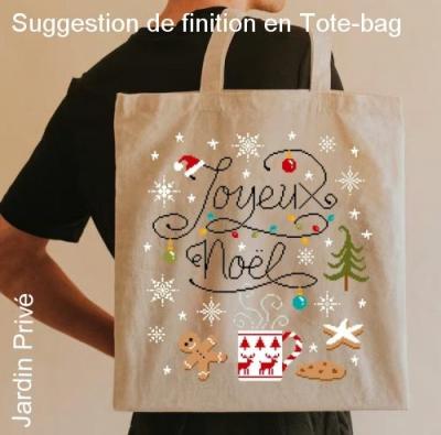 Ambiance noel ft104 jardin prive version tote bag