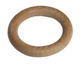 Anneau en hetre naturel fabrication francaise dia 55mm