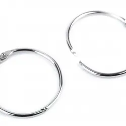 Lot de 5 Anneaux en métal Ø 52 mm pour Fils à Broder