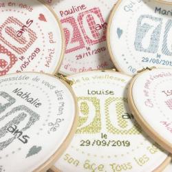 F013 à F018 Fiches Anniversaire 18 à 90 ans Lilipoints