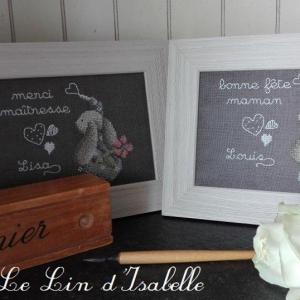 Ardoise lapin messager fille et garcon le lin d isabelle 1
